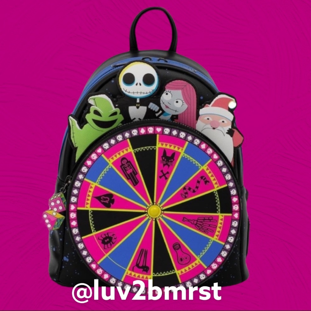 Loungefly Nightmare Before Christmas Oogie Boogie Wheel Mini Backpack 👻🎃💀